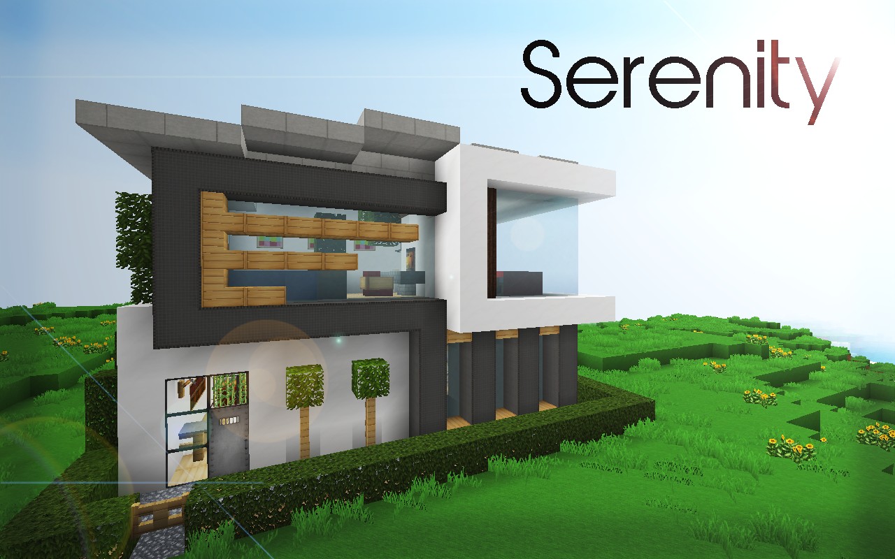 como hacer casas modernas de minecraft pe