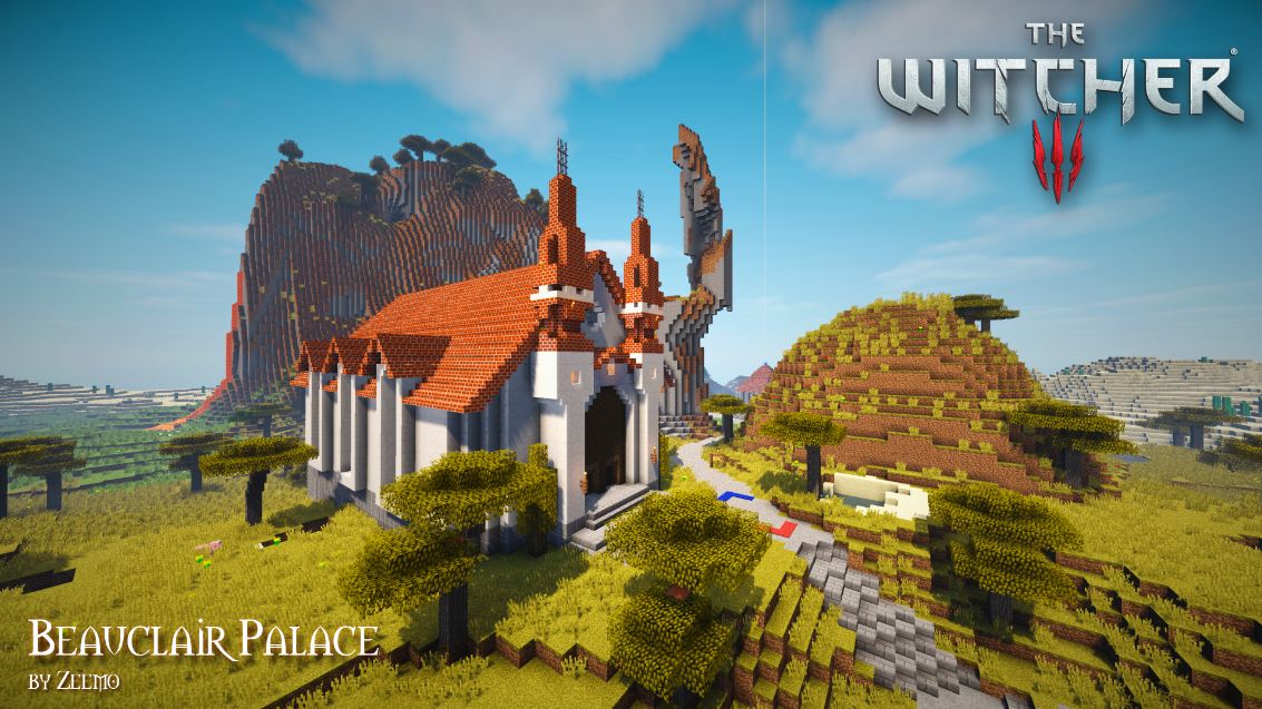 minecrafta map médiévale the witcher : Minecraft-aventure.com