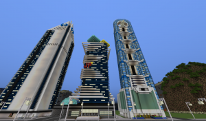 Map-ville-newcraft-vecter-city-minecraft-building
