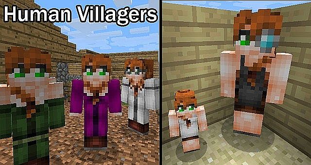 minecraft-mod-humanmobs-villageois