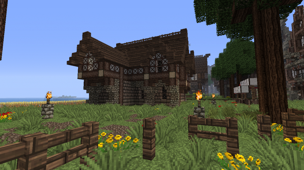 minecraft-map-village-médiéval-maison