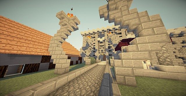 minecraft-resource-pack-hd-render-skeleton-village