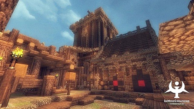 minecraft-map-ville-medieval-fantaisie-place-village
