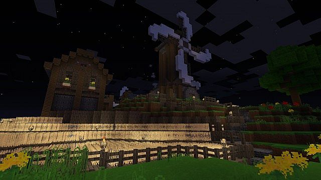 minecraft-resource-pack-32x32-under-the-black-flag-moulin-ble-nuit