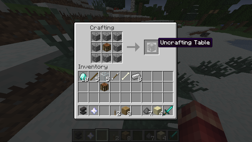 minecraft-mod-uncrafting-table-craft