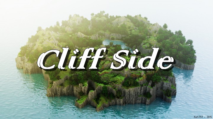 minecraft map customise cliff side