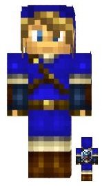 4.Minecraft skin link bleu