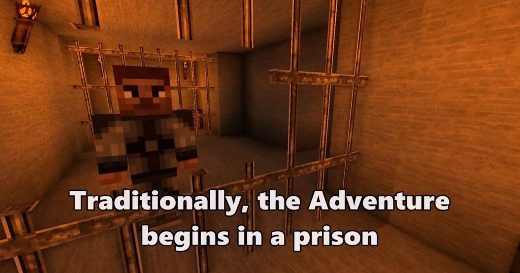 minecraft map aventure The Elder Scrolls prison