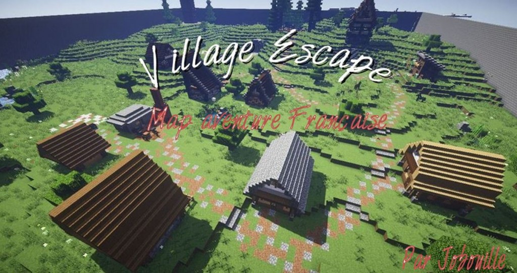 minecraft map aventure village escape