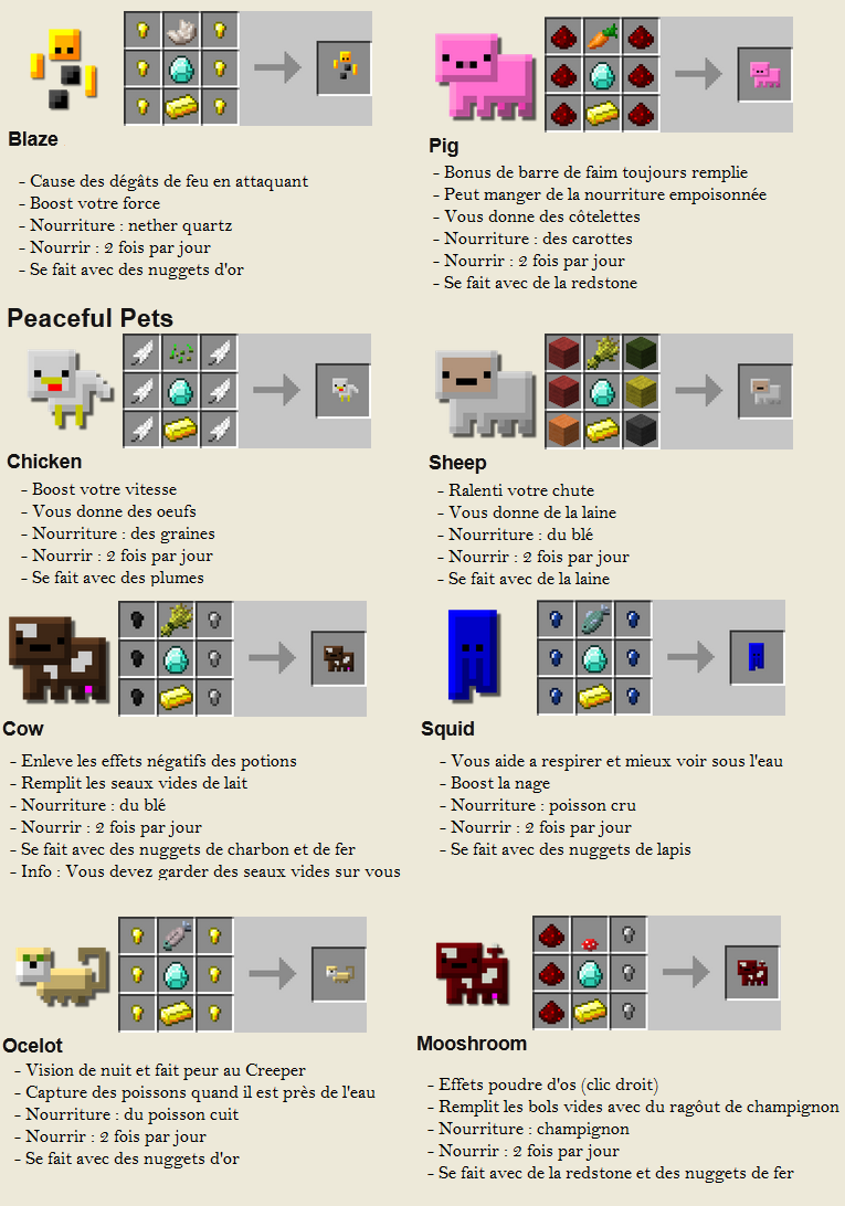 minecraft mod inventory pets détail craft 2