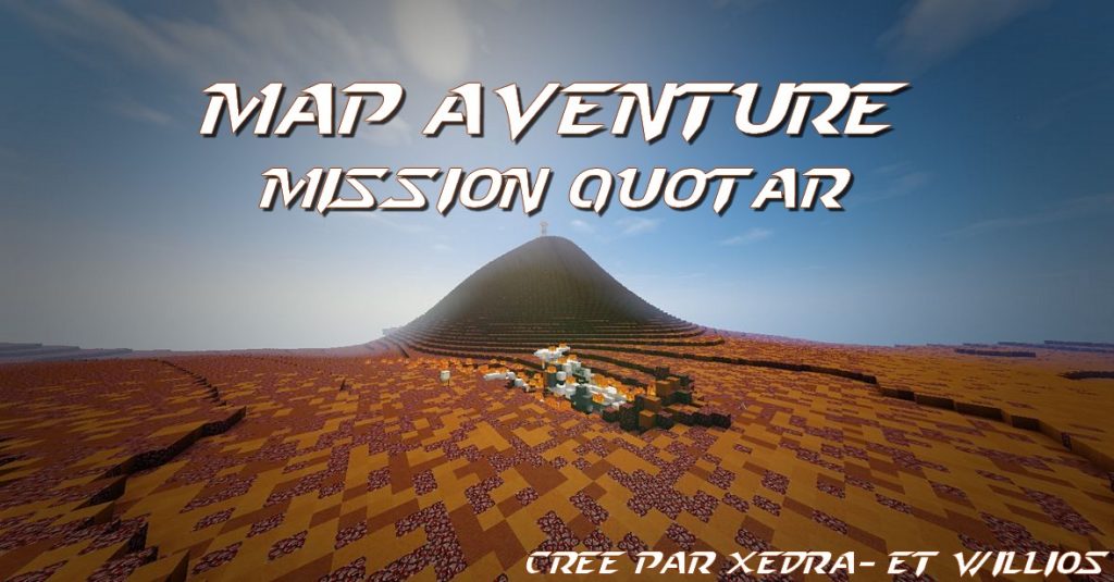 minecraft map aventure française mission quotar