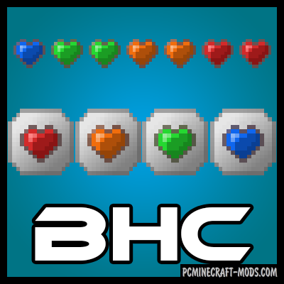 Baubley Heart Canisters - Armor Mod Minecraft 1.16.5, 1.12.2