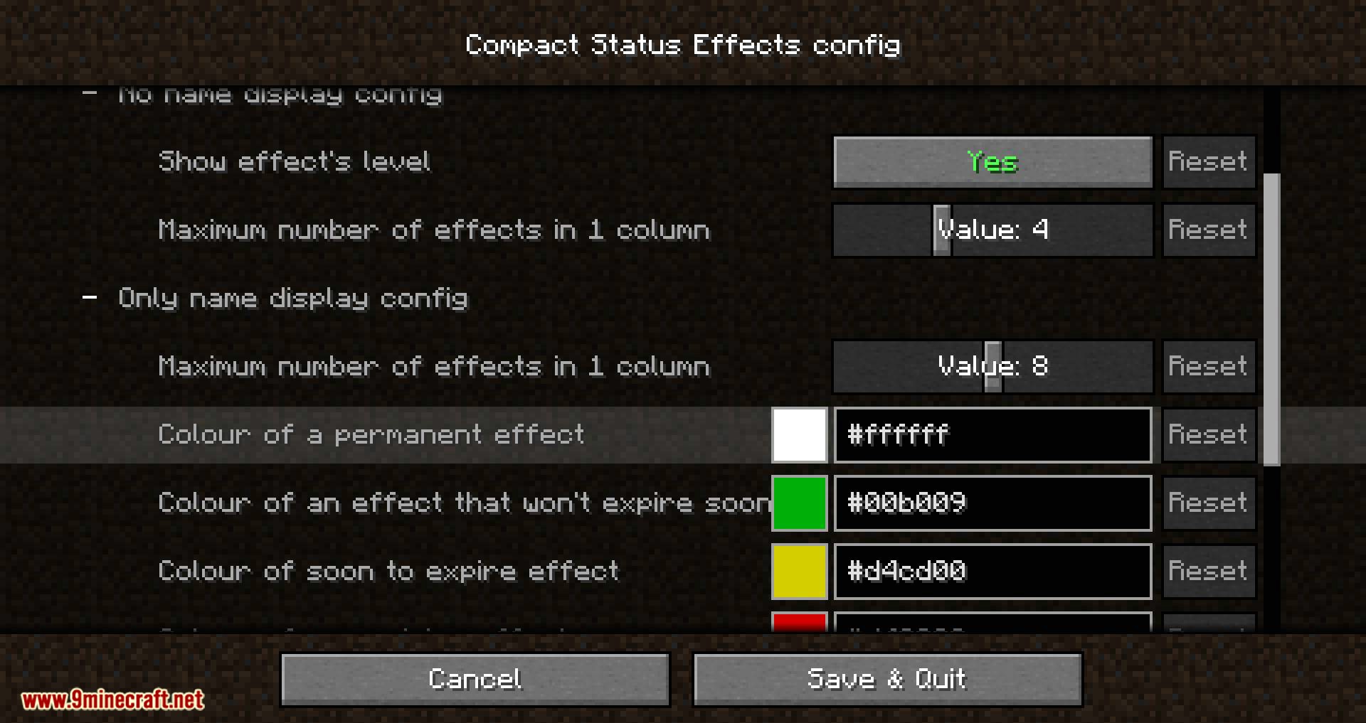 Compact Status Effects Mod 1.17.1/1.16.5 (Brief Status Effects) : Minecraft