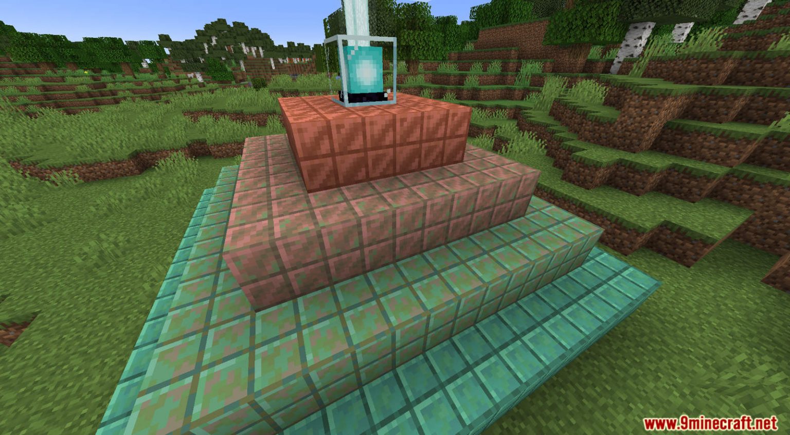 What is the title of this picture ? Copper 4 Beacon Data Pack 1.17.1 (Build the beacon out of copper