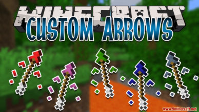 custom arrows data pack 1 17 1 1 16 5 adds powerful arrows with special effects