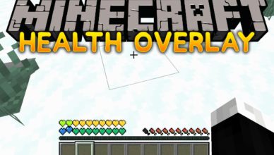 health overlay mod 1 17 1 1 16 5 displays hearts in different colors