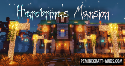 Herobrine's Mansion Map For Minecraft