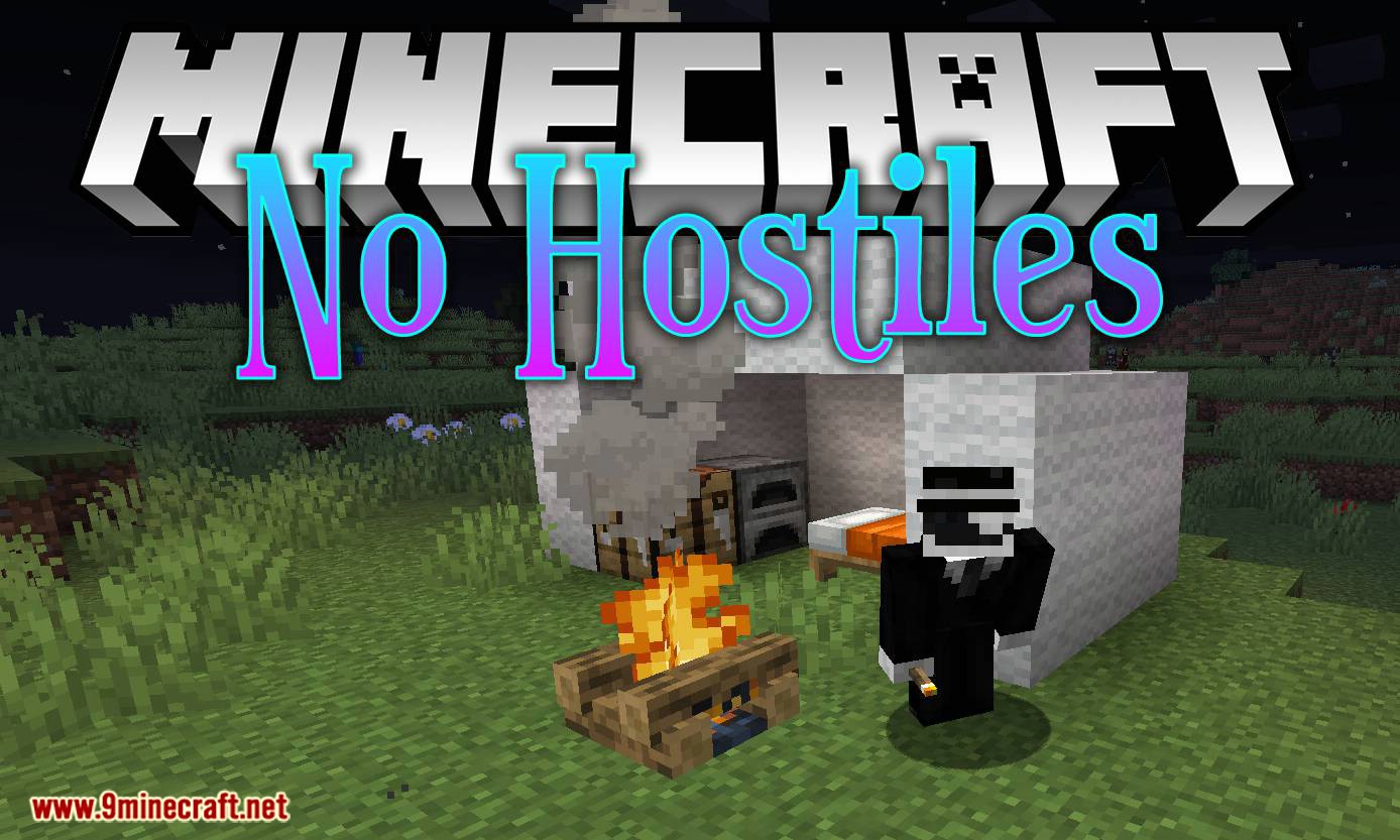 No Hostiles Around Campfire mod for minecraft logo