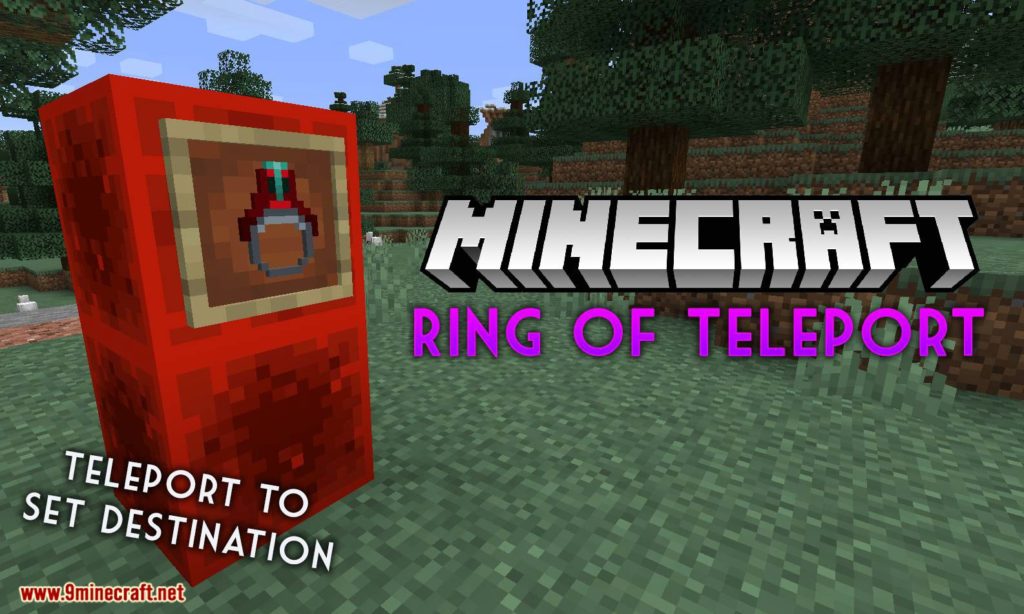 Ring Of Teleport Mod 1 17 1 1 16 5 Teleport To A Stored Location Reusable Minecraft