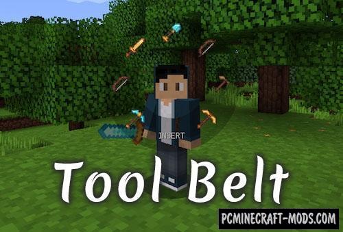 Tool Belt - Custom HUD Mod For Minecraft 1.17.1, 1.16.5, 1.14.4, 1.12.2