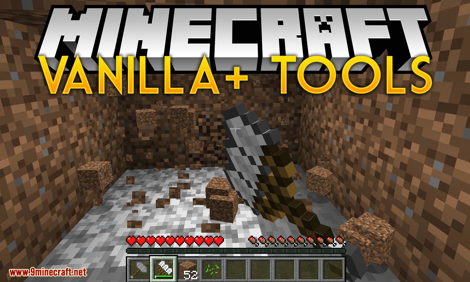 Vanilla Plus Tools Mod for minecraft logo