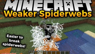 weaker spiderwebs mod 1 17 1 1 16 5 easier to break spiderwebs
