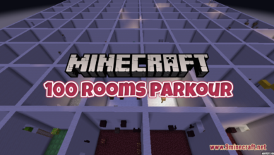 100 rooms parkour map 1 17 1 for minecraft