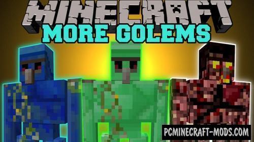 Extra Golems - New Mobs Mod For MC 1.17.1, 1.16.5, 1.12.2, 1.8.9