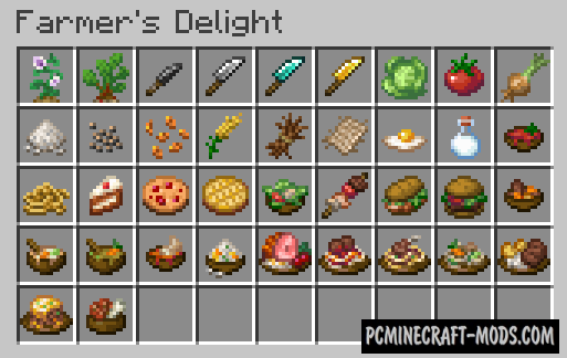 Farmer's Delight - Cute Farm Mod Minecraft 1.17, 1.16.5, 1.16.4
