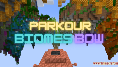 parkour biomes bow map 1 17 1 for minecraft