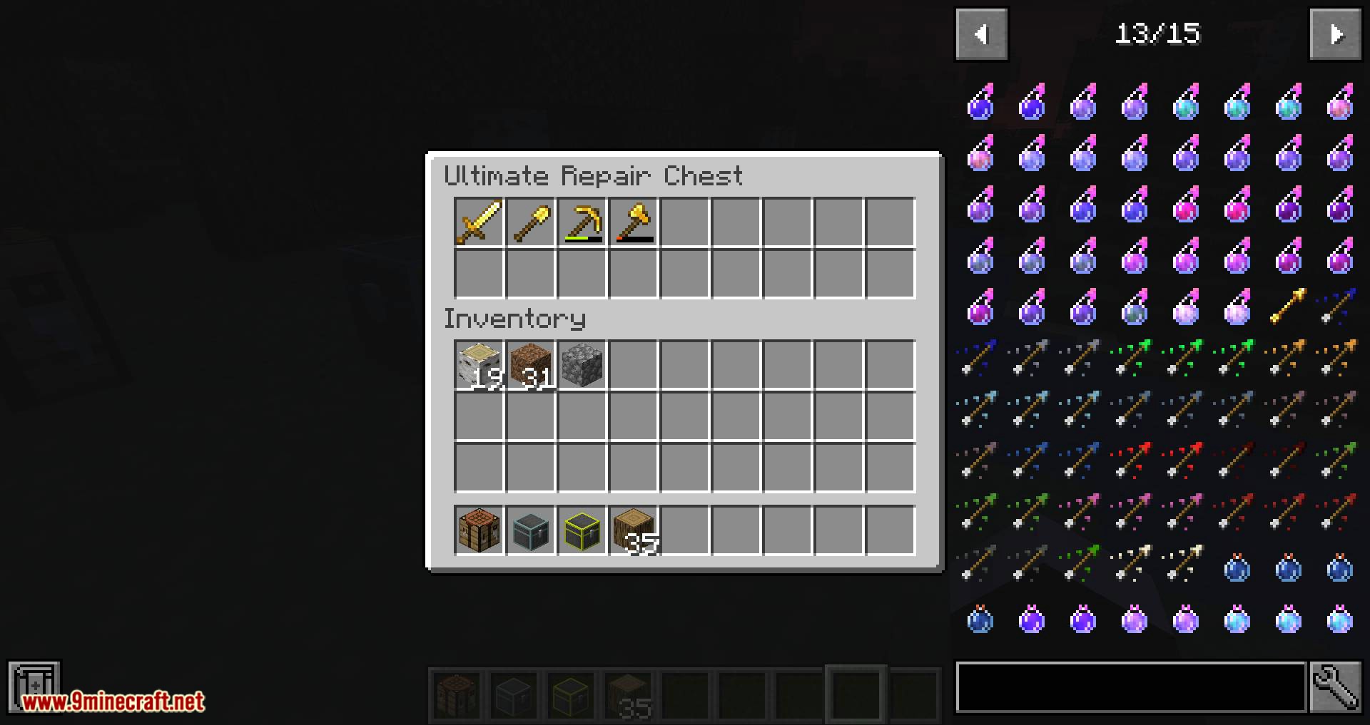 Repair Chests mod for Minecraft 14
