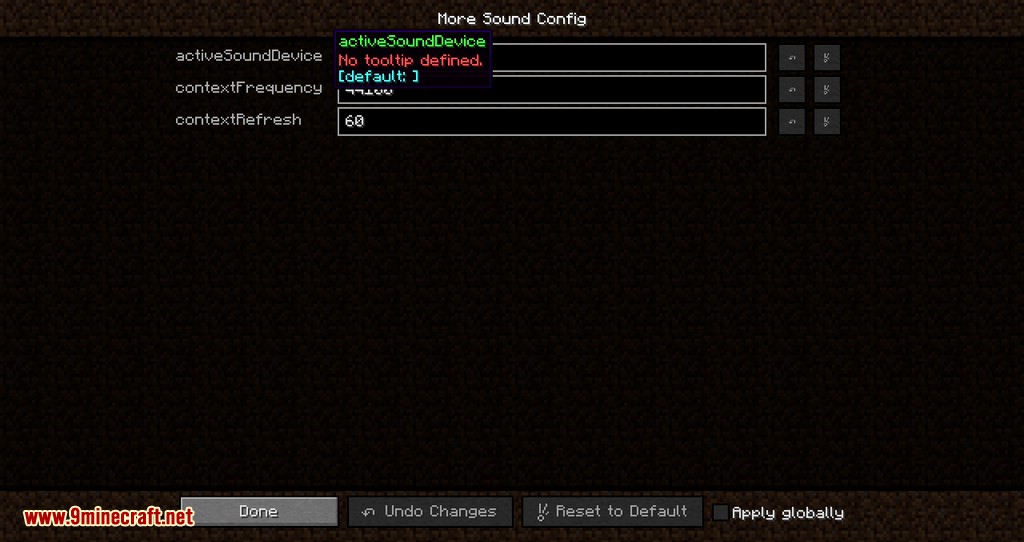 Sound Device Options mod for minecraft 03
