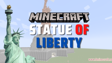 statue of liberty map 1 17 1 for minecraft