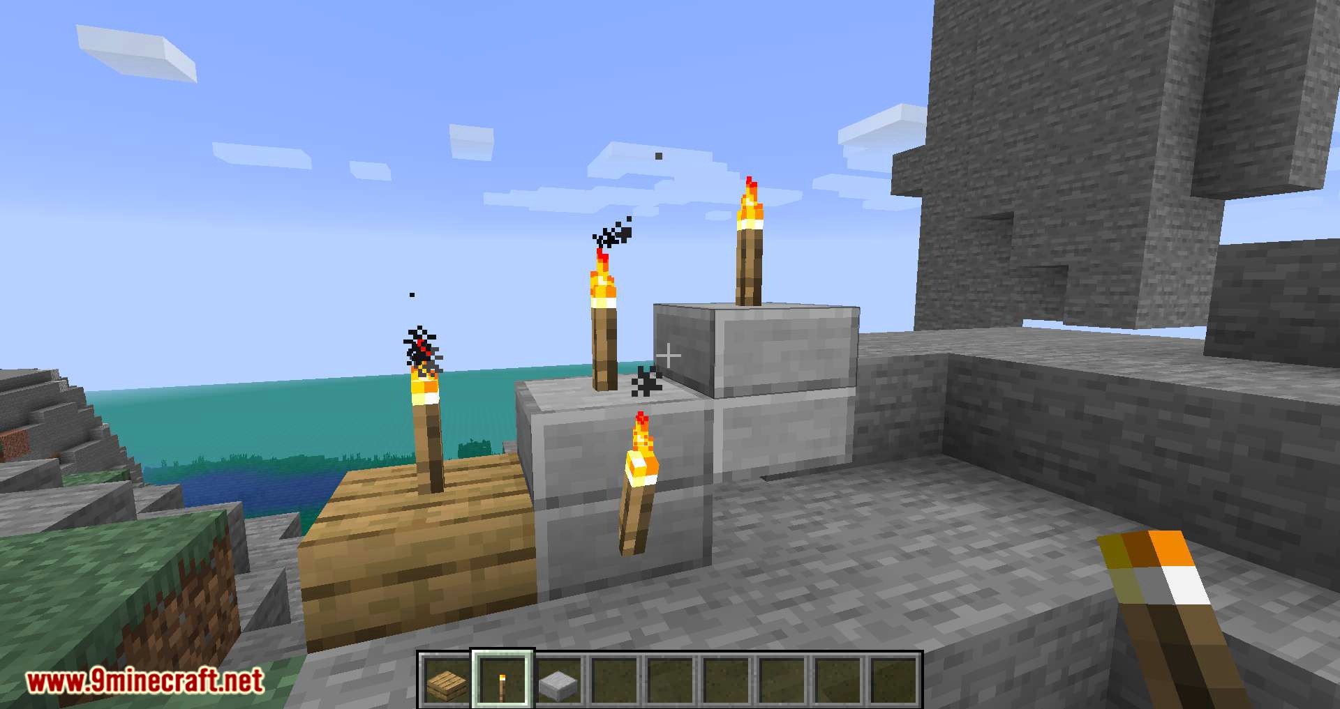 Torch Slabs Mod for minecraft 04