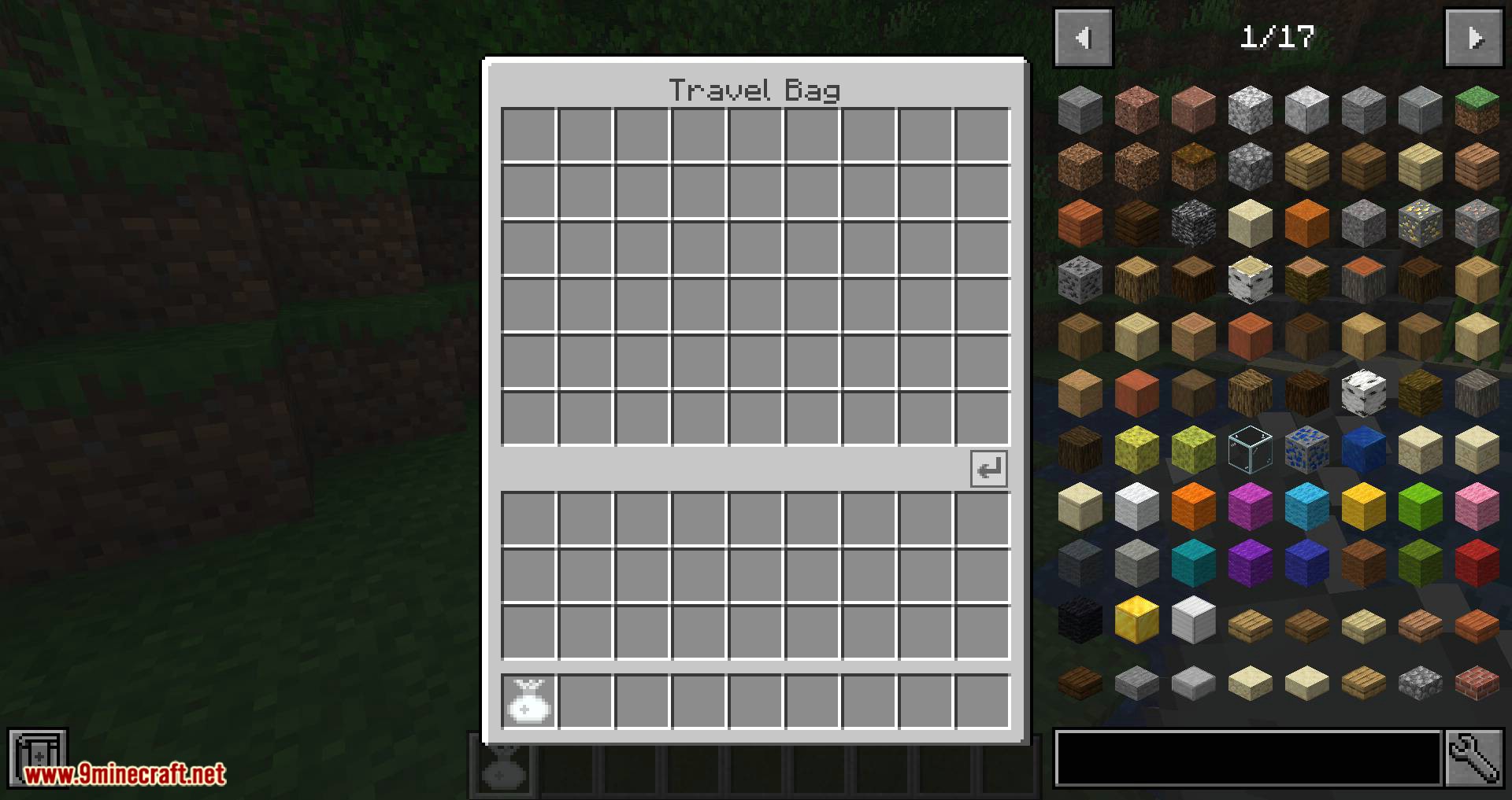 Travel Bag mod for minecraft 03