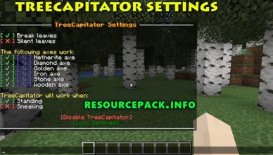 treecapitator datapack for minecraft 1 17 1 1 16 5 1 15 2