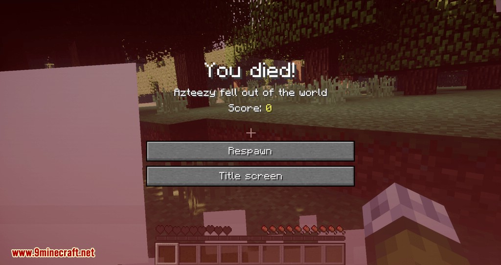 Unhealthy Dying mod for minecraft 06