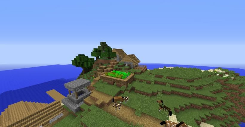 Beautiful Island Village Seed For Minecraft 1 12 2 Views 409 Minecraft
