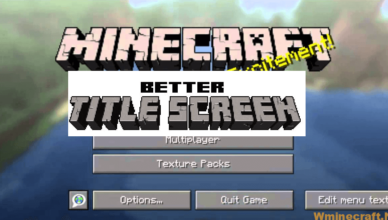 get a fun playing experience with better title screen mod 1 17 1 1 16 5