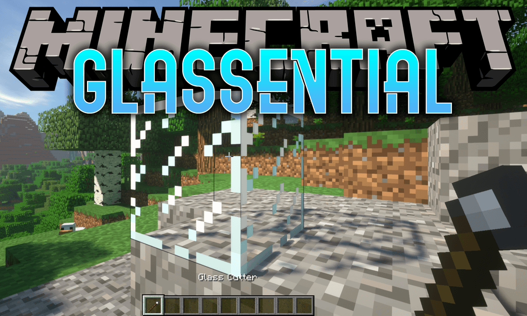 Glassential mod for minecraft logo