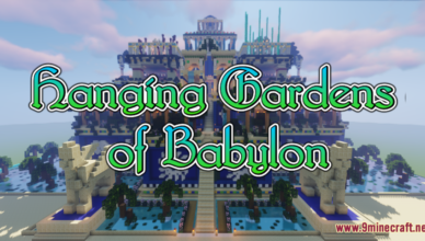 hanging gardens of babylon map 1 17 1 for minecraft