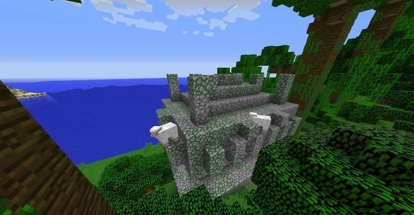 Jungle Temple Island Seed for Minecraft 1.12.2/1.10.2