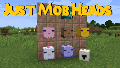 just mob heads mod 1 17 1 1 16 5 mod that helps you collect creatures heads