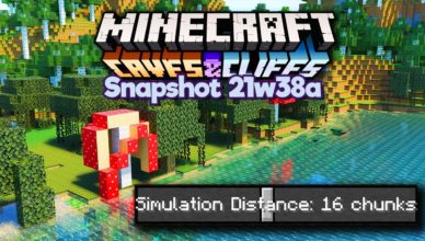 minecraft 1 18 snapshot 21w38a simulation distance parity