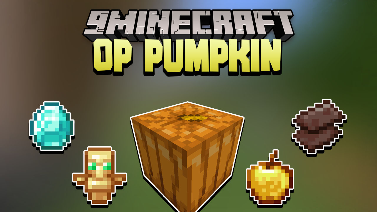 Minecraft But Pumpkin Drops OP Items Data Pack Thumbnail