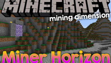 miners horizon mod 1 17 1 1 16 5 new customizable mining dimension
