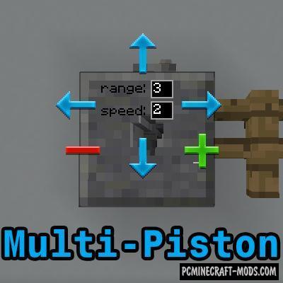 Multi-Piston Mod For Minecraft 1.17.1, 1.12.2