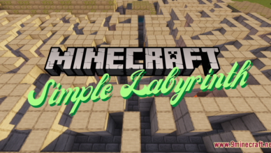 simple labyrinth map 1 17 1 for minecraft