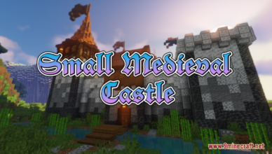 small medieval castle map 1 17 1 for minecraft