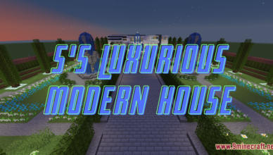 ss luxurious modern house map 1 16 5 for minecraft